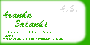 aranka salanki business card