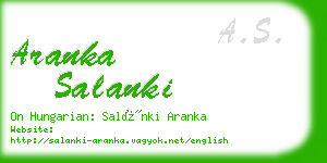 aranka salanki business card